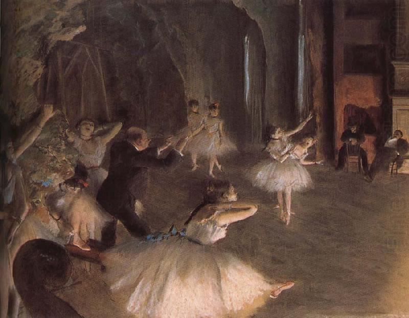 Rehearsal on the stage, Edgar Degas